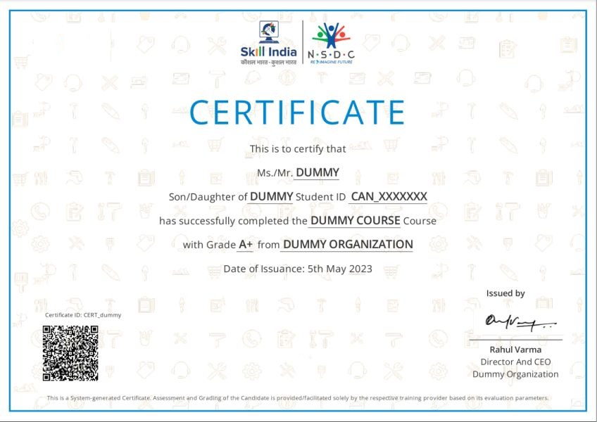Certificate 3
